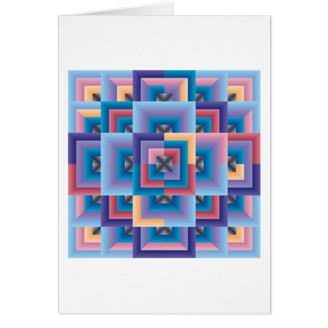 Rosa Blau Abstrakt (Vorne)