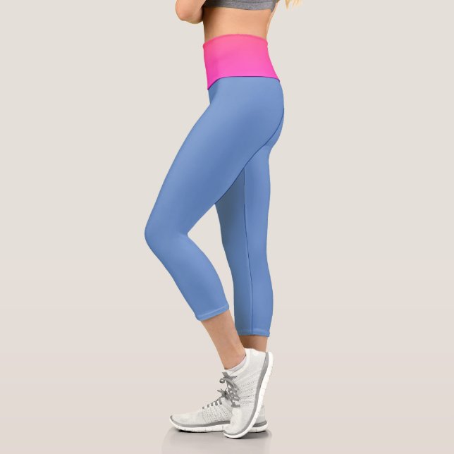 Rosa + Blau Capri Leggings (Links)