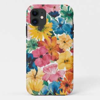 Rosa Blau Gelb Orange Blume Muster Case-Mate iPhone Hülle