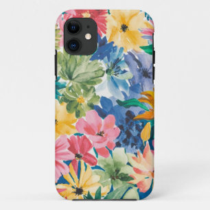 Rosa Blau Gelb Orange Blume Muster Case-Mate iPhone Hülle