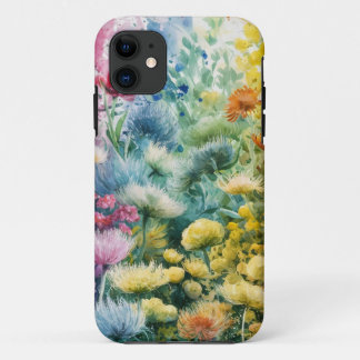 Rosa Blau Gelb Orange Blume Muster Case-Mate iPhone Hülle