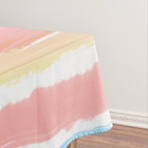 Rosa Blau Gelbe Streifen 60" x 104"