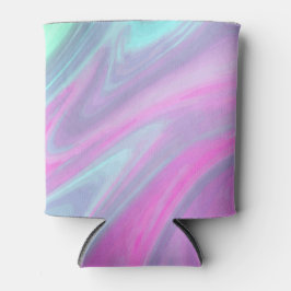 Rosa Blau Grüne Farbe Abstrakt Kunstschätze Dosenkühler