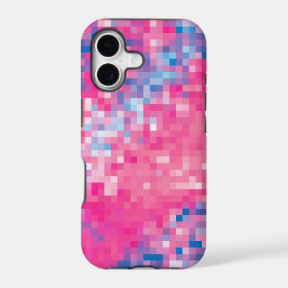 Rosa Blau Lila Abstrakte Mosaik Quadrate Muster