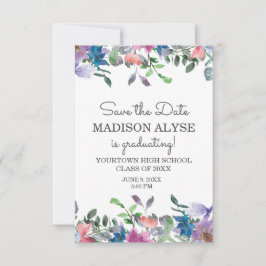 Rosa Blau Lila blühender Abschluss Rett Einladung