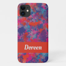 Rosa Blau Lila Moderne farbenfrohe Tropfen