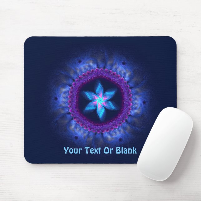 Rosa - Blau Magen Mousepad (Mit Mouse)