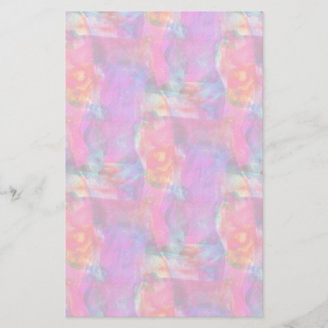 Rosa, blau, rote Textur Briefpapier (Vorderseite)