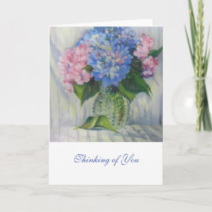 "Rosa, blau u. Glas " Karte