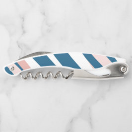 Rosa Blau und Abstrakt weiß Kellnermesser