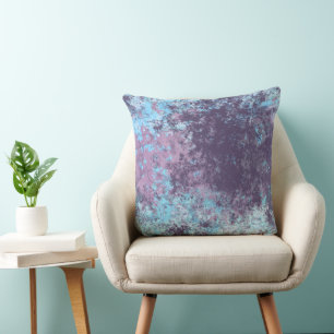 rosa blau und lila kissen
