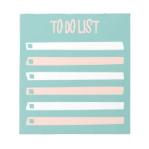 Rosa Blau Weiße Einfache To-Do-Checkliste