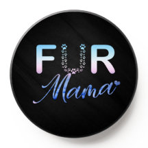Rosa blaue Fell-Mama-Handyhalterung für Hund und K