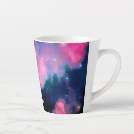 Rosa & blaue Galaxie Nebula & Stars Abstrakt Milchtasse