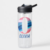 Rosa blaue Gradientenbezeichnung Schulbrief