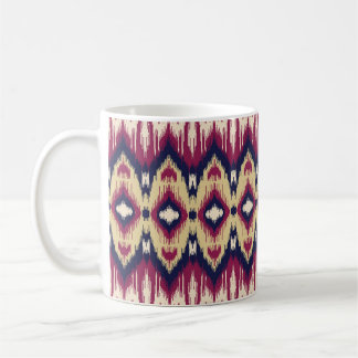 Rosa blaue Ikat Zickzack, ethnisch. Kaffeetasse