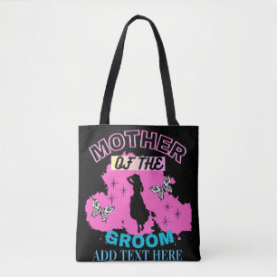 Rosa blaue und schwarze Mutter der Groom Tote Tasc