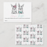 Rosa Blauer Bunnies Geschlecht offenbart Windelung