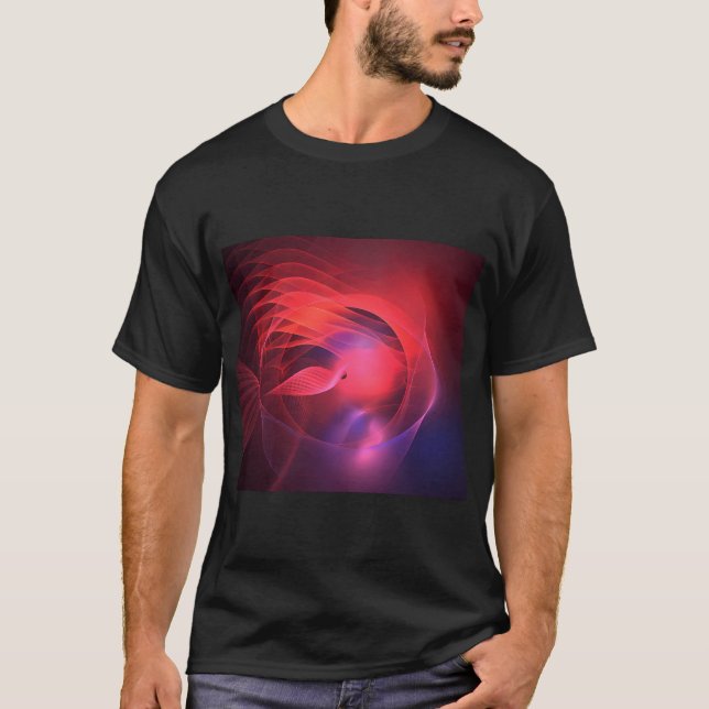 Rosa Blauer Fisch T-Shirt (Vorderseite)