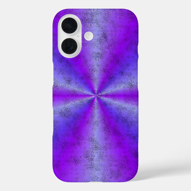 Rosa blauer Regenbogen in Elephant Skin Leather Op Case-Mate iPhone Hülle (Rückseite)