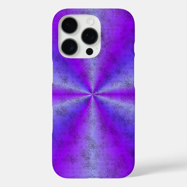 Rosa blauer Regenbogen in Elephant Skin Leather Op Case-Mate iPhone Hülle (Rückseite)