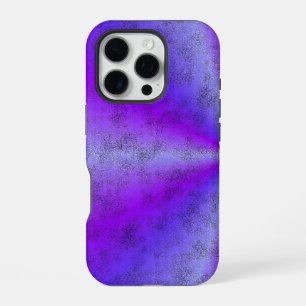 Rosa blauer Regenbogen in Elephant Skin Leather Op iPhone 16 Pro Hülle