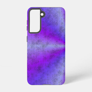 Rosa blauer Regenbogen in Elephant Skin Leather Op Samsung Galaxy Hülle