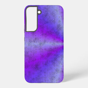 Rosa blauer Regenbogen in Elephant Skin Leather Op Samsung Galaxy Hülle
