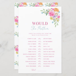 Rosa blaues Brautparty würde sie eher spielen