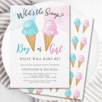 Rosa blaues Eiscreme-Gender-Party