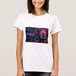 Rosa Blindfarben Medusa T-Shirt