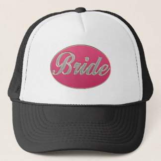 Rosa Bling Braut Truckerkappe