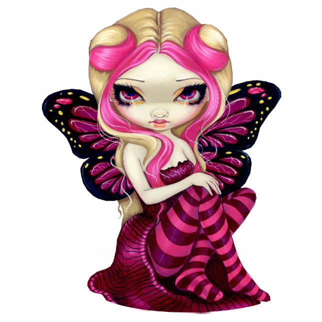 Rosa Blitz-Foto-Skulptur Freistehende Fotoskulptur (Vorne)