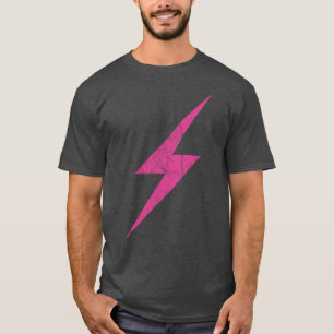 Rosa Blitzschlag des Feminismus (vintage) T-Shirt