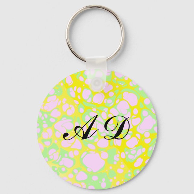 Rosa Blobs Schlüsselanhänger (Vorderseite)