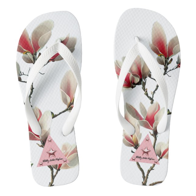 Rosa Blossom Erwachsene Flip Flops (Fußbett)