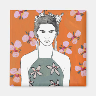 Rosa Blossom Lady - Orange Magnet