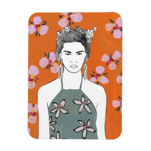 Rosa Blossom Lady - Orange Magnet
