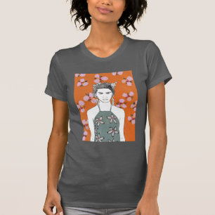 Rosa Blossom Lady - Orange T-Shirt