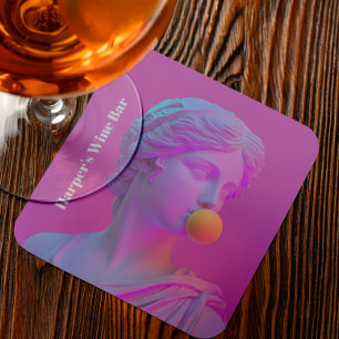 Rosa Blubble Gun Pop Venus Getränkeuntersetzer