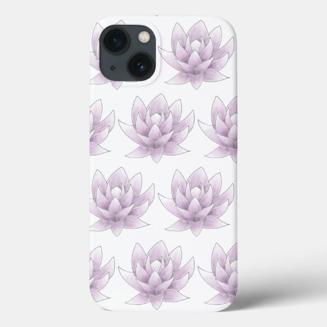 Rosa blühende Rosa Lotus Girly Wellness Yoga Case-Mate iPhone Hülle (Rückseite)