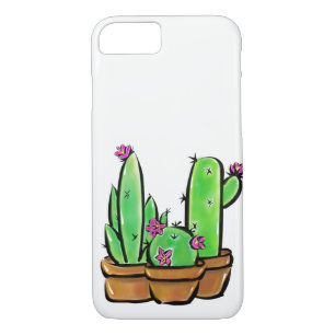 Rosa blühende Wüste Cactus cacti succulents Case-Mate iPhone Hülle