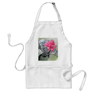 Rosa blühte Bromeliad Schürze
