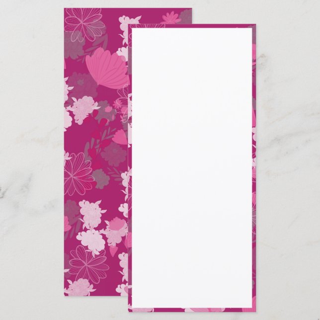 rosa Blume (Vorne/Hinten)