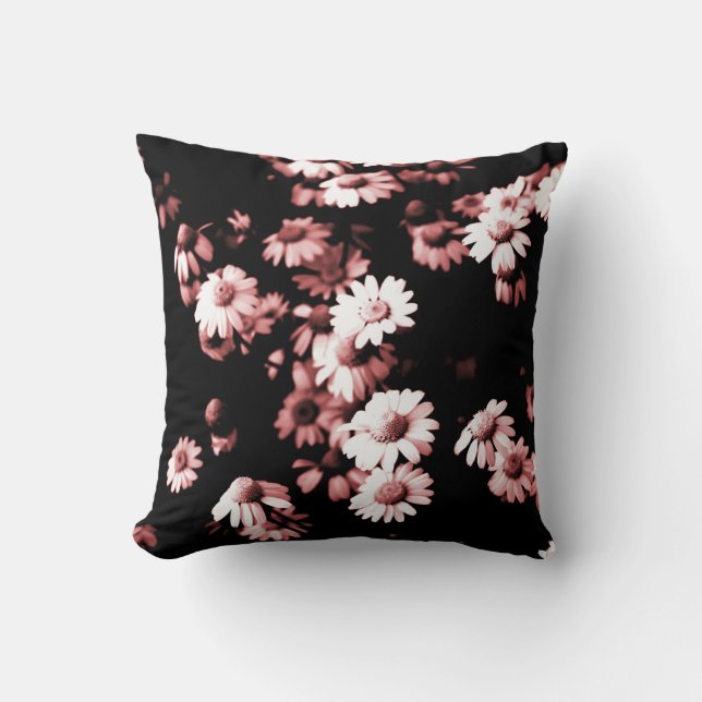 Rosa Blume #4250 Throw Kissen (Vorderseite)