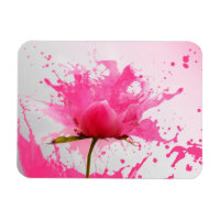 Rosa Blume Abstrakt Paint Spritzer
