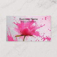Rosa Blume Abstrakt Paint Spritzer