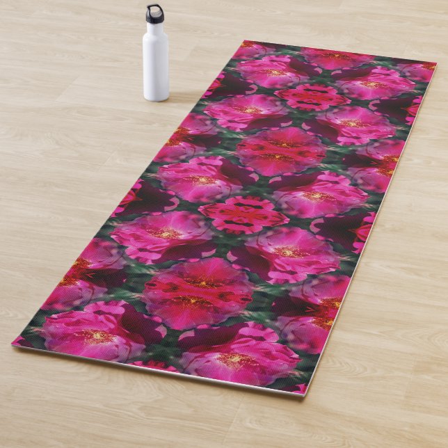 Rosa Blume Abstrakt Yogamatte (Beispiel)