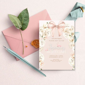 Rosa Blume Aqiqah Einladung