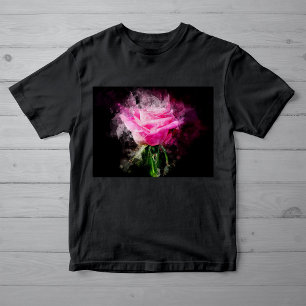 Rosa Blume Aquarell - bb T-Shirt